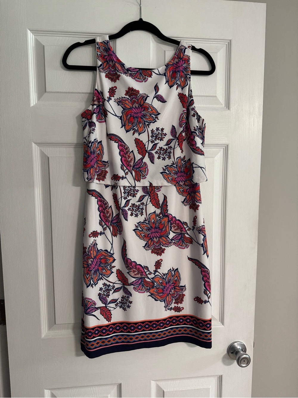 Vince Camuto Sleeveless Floral Tiered Dress